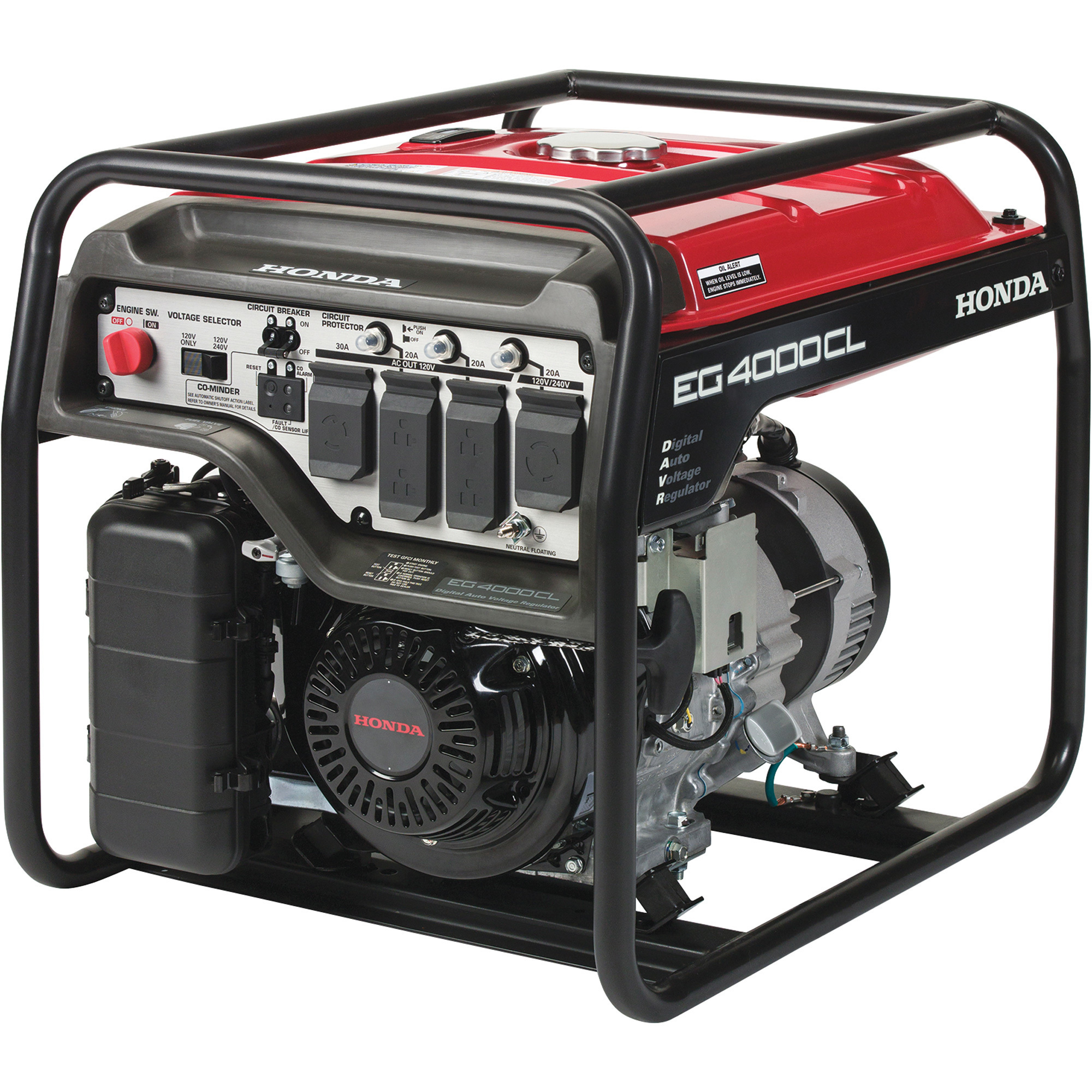Honda EG4000 DAVR Series Portable Generator, 4000 Surge Watts, 3500 Rated Watts, Model# EG4000CLAN
